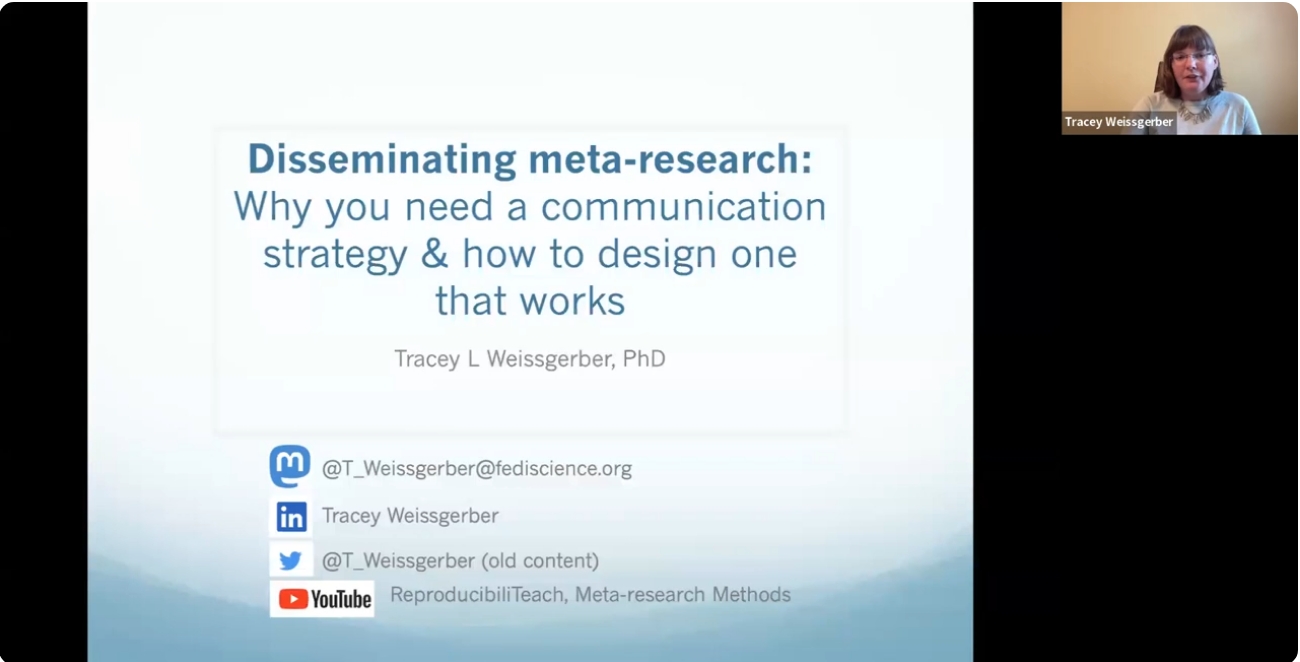  How to communicate your meta-research