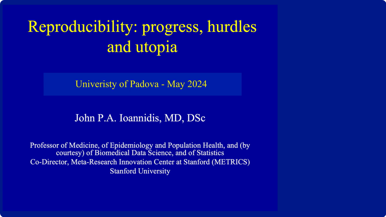 Reproducibility: progress, hurdles, and utopia